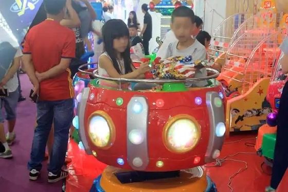 Amusement Park Arcade Carousel Kiddie Ride With Rail Trackless Train