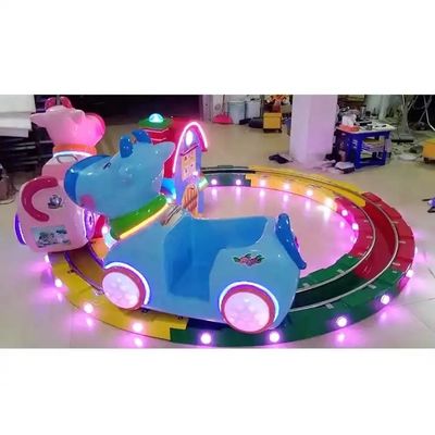 Trackless Train Coin Operated Carousel Kiddie Ride Merry Go Round For 1 Player