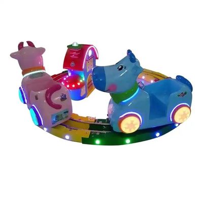 Trackless Train Coin Operated Carousel Kiddie Ride Merry Go Round For 1 Player