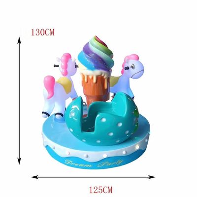 3 Seats Fun Carousel Kiddie Ride Amusement Doll Machine Customized