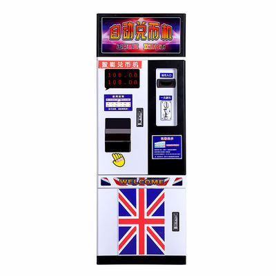 Smart Automatic bills to coins Token Exchange Machine Indoor Laundry