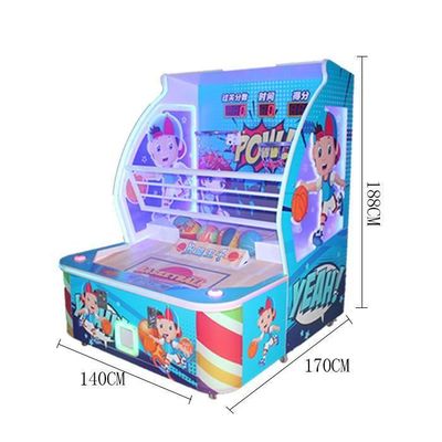 Children's Pop A Shot Arcade Basketball Game Machine 2 Players Coin Operated