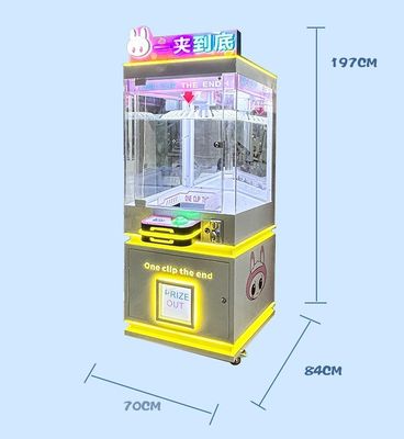 750*850*1850mm Space Clip Gift Game Machine for Children Age 3 Years Interactive Fun
