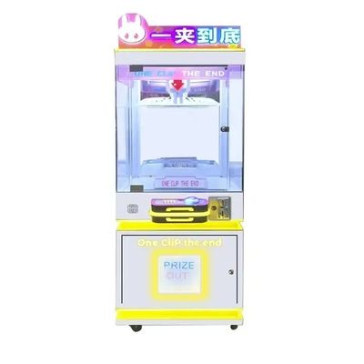 Metal Acrylic Plastic Coin Operated Lucky Wheel Gift Claw Game Machine for Your Store