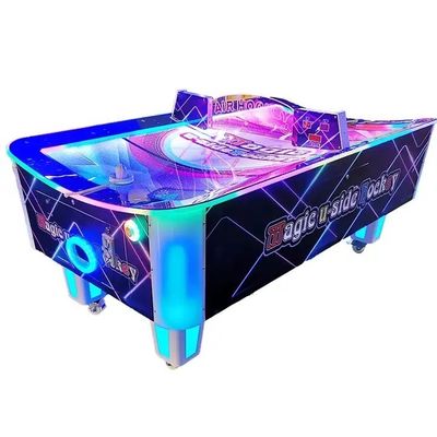 Plastic Coin Operated Curved Arcade Air Hockey Table machine Video Games Simulator