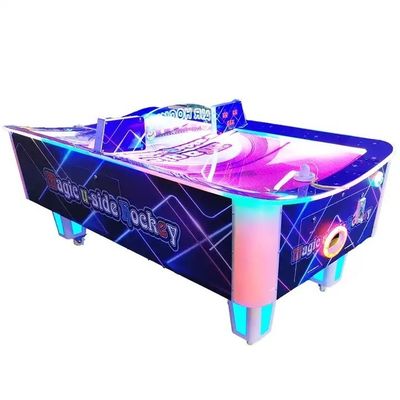 Plastic Coin Operated Curved Arcade Air Hockey Table machine Video Games Simulator