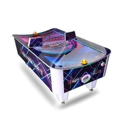 Plastic Coin Operated Curved Arcade Air Hockey Table machine Video Games Simulator