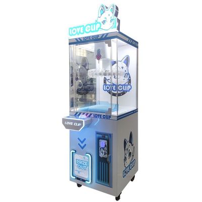Amusement Park Mini Electronic Clip Crane Plush Toy Doll Vending Machine for Plastic