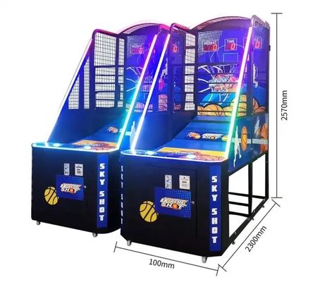 Mini Coin Operated Arcade Basketball Machine For Amusement Game Center