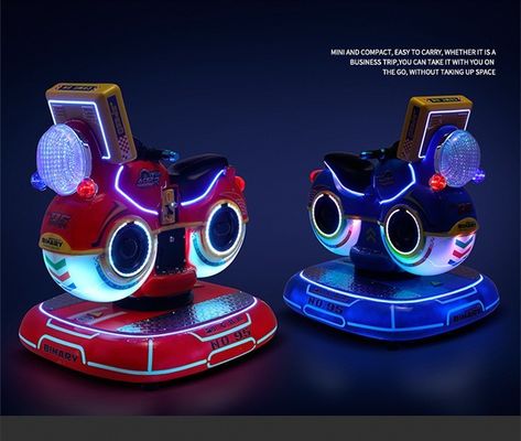 Fiberglass 3D Games Kiddie Ride Car with 1 Player Coin Pusher and Eye-catching Design