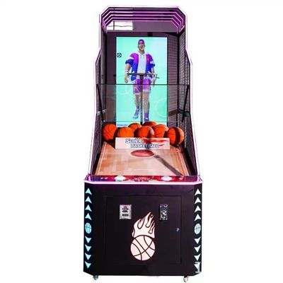 1 Player 3D Screen Arcade Electronic Basketball Shooting Game Machine 55 Inch Monitor