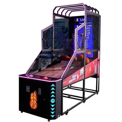 1 Player 3D Screen Arcade Electronic Basketball Shooting Game Machine 55 Inch Monitor