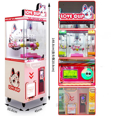 Lucky Doll Arcade Grabber Machine For Kids Claw Clamps Prize Redemption