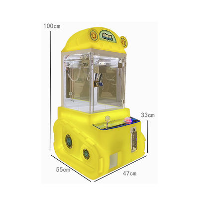 Coin-Operated Mini Claw Crane Machine for Children Age 3 Years and Bill Acceptors