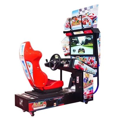 Customized Metal acrylic plastic Racing Simulator Rig for 3D Car Racing Game Machine