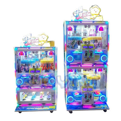 Lucky Wheel Toy Vending Mini Prize Cube Claw Machine For Adults 4 Players