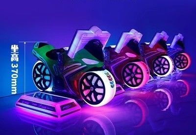 Electric Motorcycle Super Motor Video Game Machine with Swing at Amusement Game Center