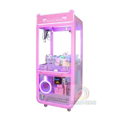 Customized Coin Operated Toy Vending Arcade Doll Claw Machine with Bill Acceptor