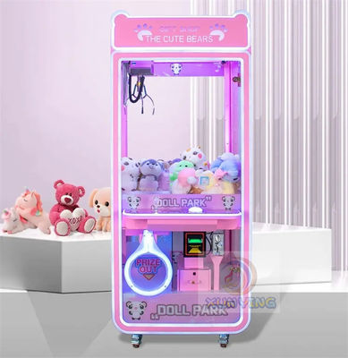 Customized Coin Operated Toy Vending Arcade Doll Claw Machine with Bill Acceptor