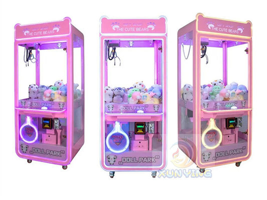 Customized Coin Operated Toy Vending Arcade Doll Claw Machine with Bill Acceptor