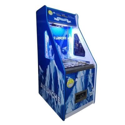 Indoor Amusement Park Drag Quarter Coin Pusher Arcade Game Blue Custom Built