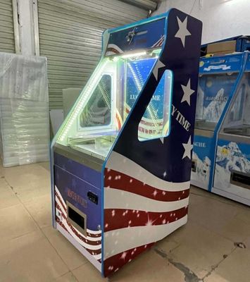 Indoor Amusement Park Drag Quarter Coin Pusher Arcade Game Blue Custom Built