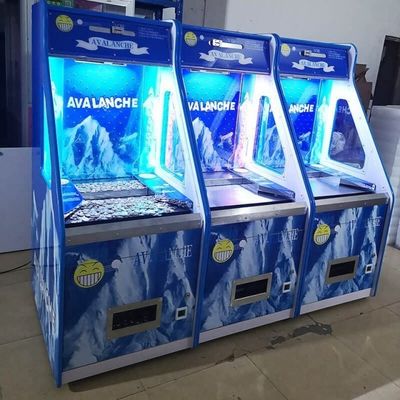 Indoor Amusement Park Drag Quarter Coin Pusher Arcade Game Blue Custom Built