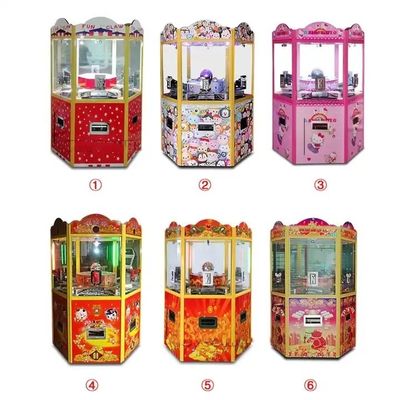 Customised Coin Operated claw Arcade Game Machine 6 Players 100KG