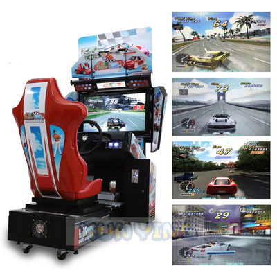LCD Racing Game Machine Playseat Racing Simulator 110*165*180cm Size and Performance