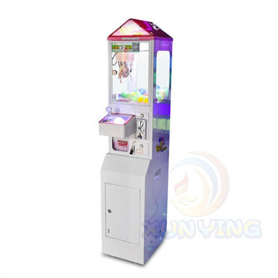 1 Player Mini Claw Crane Machine with Metal Acrylic Plastic and Bill Acceptor