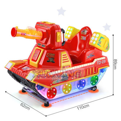 Interactive Kiddie Amusement Rides Happy Train Crazy Tank With Bubble Gun