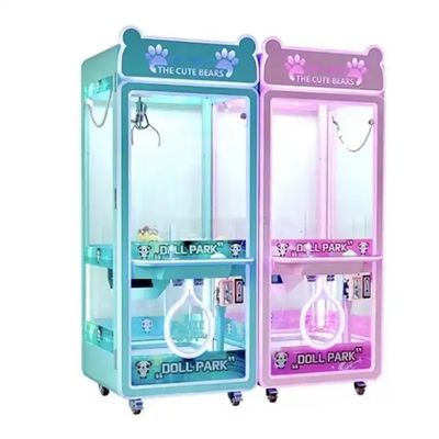 1 Player Coin-Operated Toy Vending Arcade Claw Machine with Bill Acceptor and Display