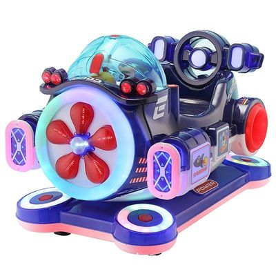 Metal Acrylic Airplane Electric Coin Operated Kiddie Ride For Amusement Park