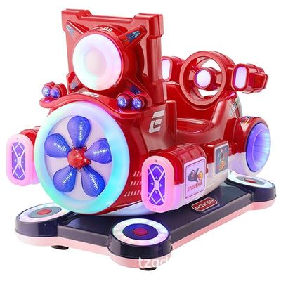 Metal Acrylic Airplane Electric Coin Operated Kiddie Ride For Amusement Park
