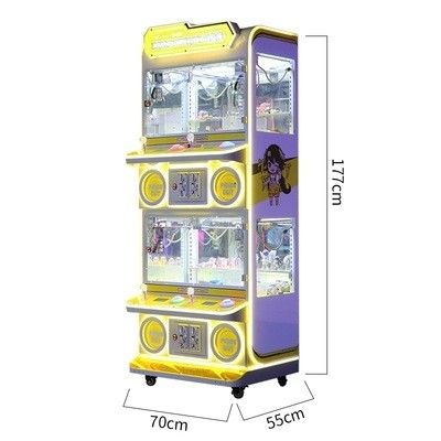 Indoor Toy Crane Claw Machine Multi-player Game Boutique Arcade Award Age 3 Years 80KG