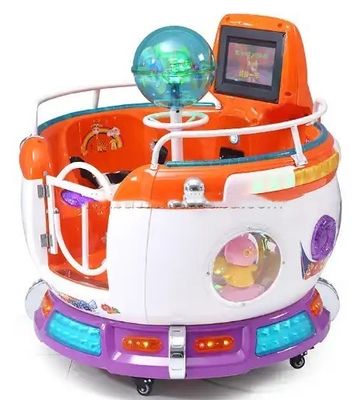 Carousel Fire Truck Coin Operated Kiddie Ride Game Machine Revolving Cup MP5