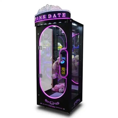 50KG Customized Black Pink Date Arcade Coin Operated Games Claw Machine Prize Cutting
