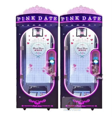 Coin Pusher Pink Date Arcade Claw Machine Prize Cutting Gift Game Machine Age 8 Years
