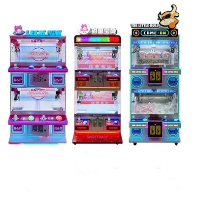 4 Player Coin Operated Toy Grabber Crane Machine within Custom Game Center 2 Layers
