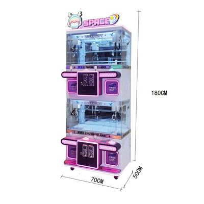 110V/220V/230V Voltage Custom 2-Layer 4-Player Coin-Operated Toy Grabber Claw Machine