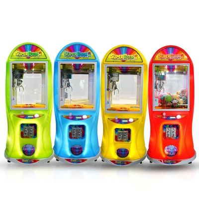 W45*D55*H134cm Black Coin Operated Super Box Mini Crane Claw Machine for Mall Arcade