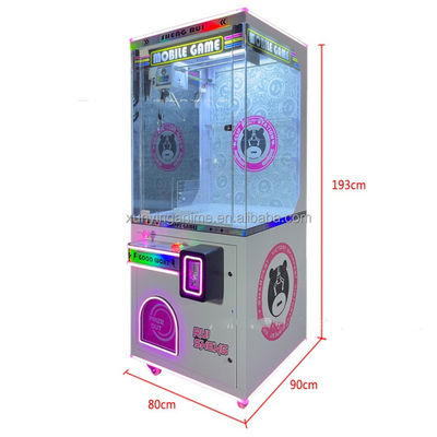 Automatic Clip Gift Game Machine Metal Acrylic Plastic Coin Operated Toy Crane Claw