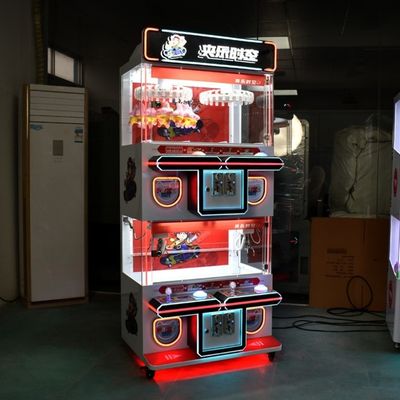 Amusement Game Center Crane Machine Gift Arcade Claw Machine 4 Person Double Clip Toy
