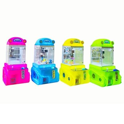 Small Dolls Vending Mini Toy Claw Machine 30KG Metal Acrylic Coin Operated Arcade Games