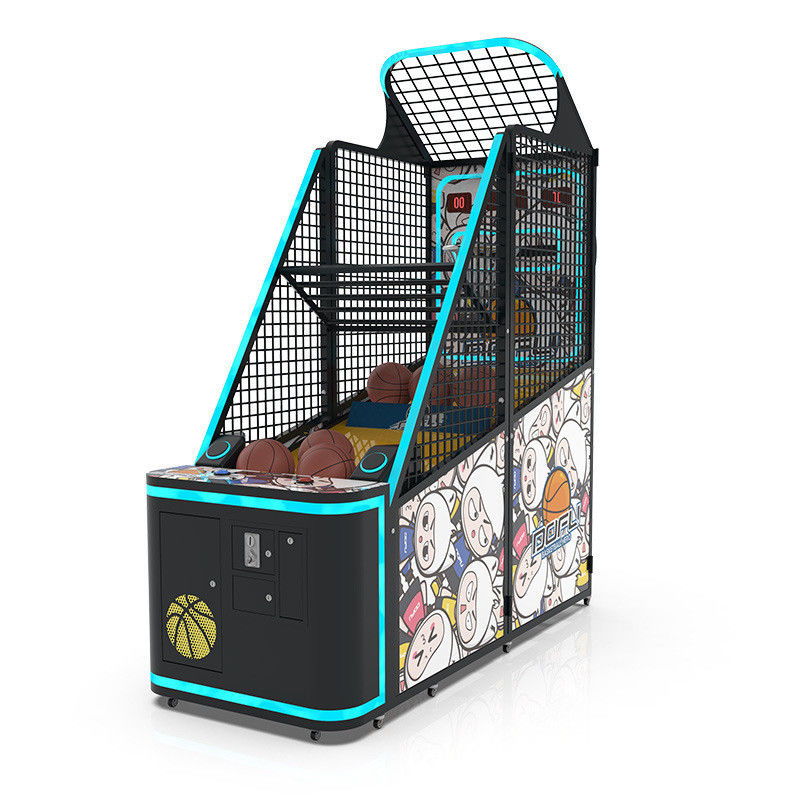 Interactive Coins Operated Basketball Pro Arcade Game Indoor Sports 80W