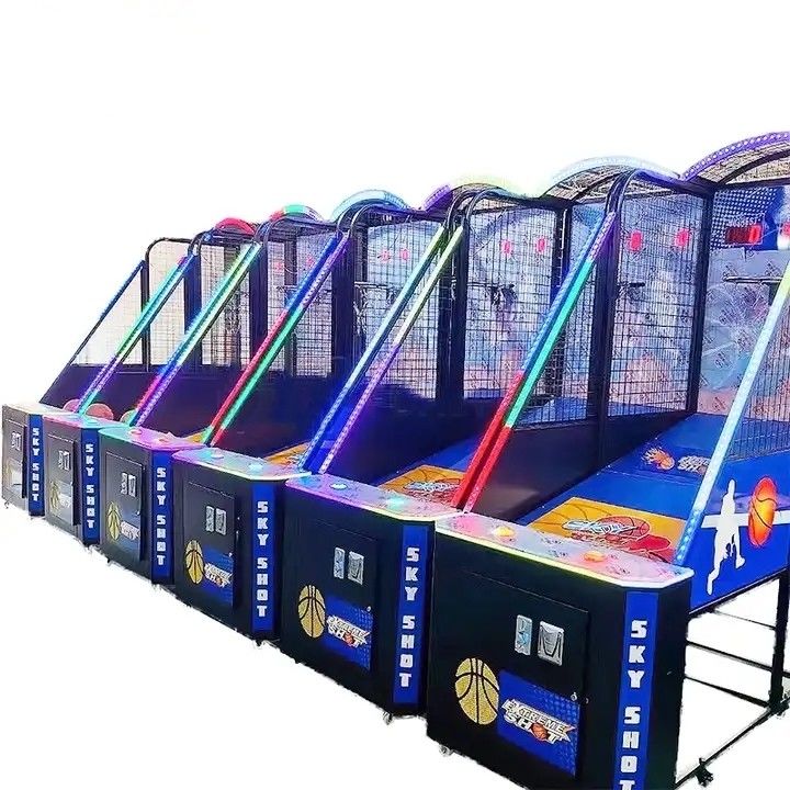 ODM Coin Operated Real Arcade Basketball Machine Indoor Entertainment 230V