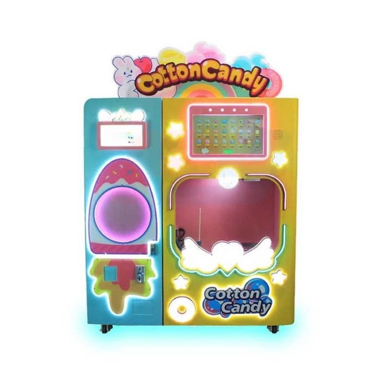 Metal Acrylic Plastic Flower Cotton Candy Vending Machine Tabletop 230V