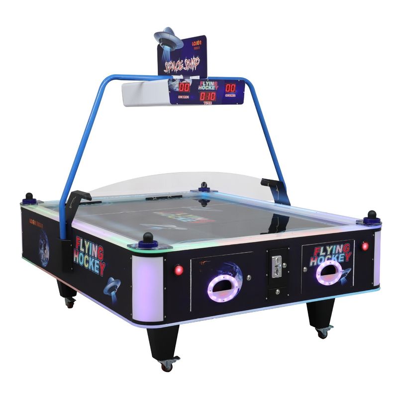 4P Arcade Air Hockey Table Game Machine Acrylic Surface 110V