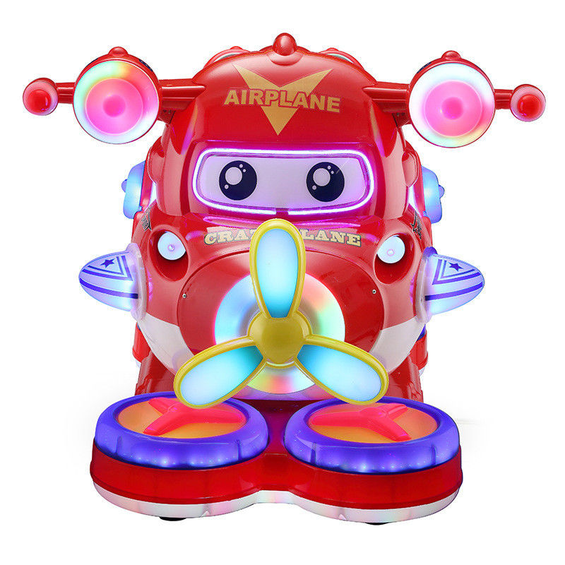 Metal Acrylic Plastic Coin Operated Kiddie Rides Airplane Machine Helicopter Kiddie Ride
