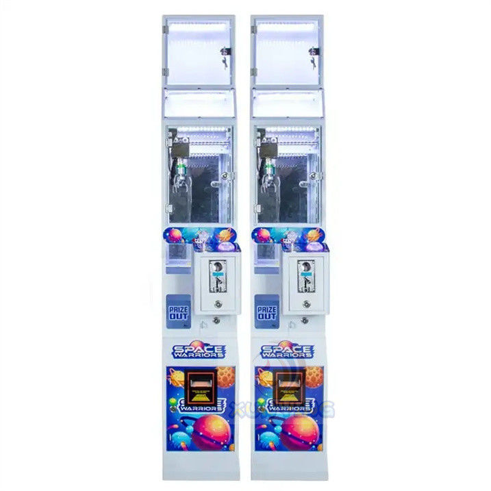 Amusement Game Center Mini Candy Claw Machine with Bill Acceptor Metal Acrylic Plastic